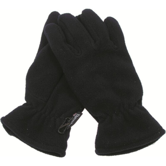 MFH Fleece-Fingerhandschuhe, Thinsulatef&uuml;tterung, schwarz