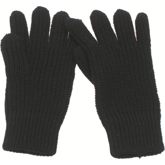 MFH Strick-Fingerhandschuhe, schwarz