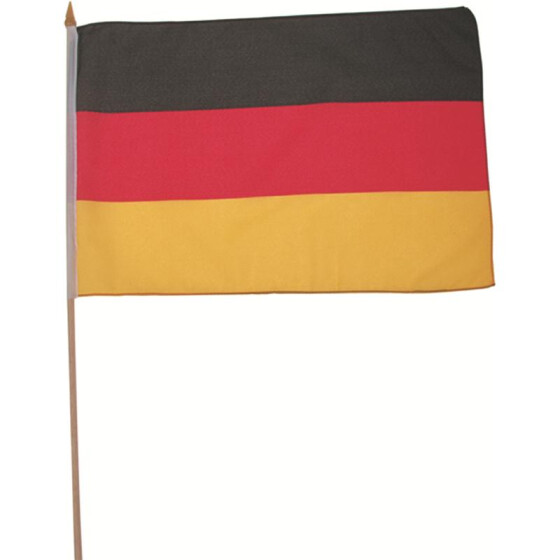 MFH Flagge Deutschland, Holzstiel, 30x45 cm
