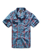 BRANDIT Roadstar Shirt 1/2 Arm, red-blue