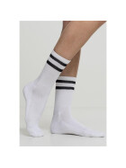 Urban Classics 2-Stripe Socks 2-Pack, white/black