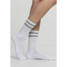 Urban Classics 2-Stripe Socks 2-Pack, white/lightgrey