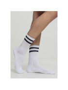 Urban Classics 2-Stripe Socks 2-Pack, white/navy