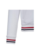 Urban Classics 3-Tone College Sweat Jacket, white/firered/navy