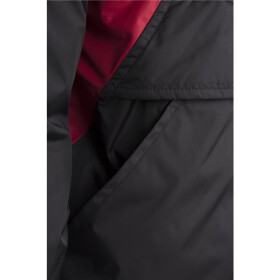 Urban Classics 3-Tone Pull Over Jacket, black/fire red/white