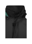 Urban Classics 3-Tone Pull Over Jacket, black/green/fire red