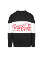 Merchcode Coca Cola Stripe Oversize Crewneck, black