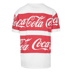 Merchcode Coca Cola Stripe Oversized Tee, white