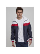 Urban Classics College Windrunner, navy/white/fire red