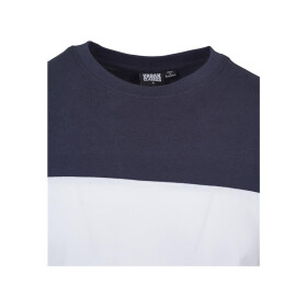 Urban Classics Color Block Tee, firered/navy/white