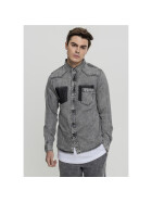 Urban Classics Denim Pocket Shirt, grey wash