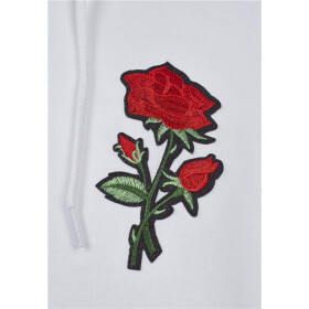 Mister Tee Embroidered Rose Hoody, white