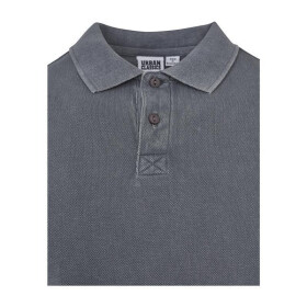 Urban Classics Garment Dye Pique Poloshirt, grey