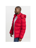 Urban Classics Hooded Boxy Puffer Jacket, fire red