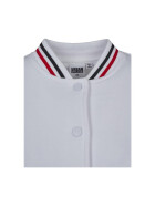 Urban Classics Ladies 3-Tone College Sweat Jacket, white/firered/navy