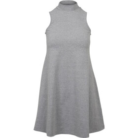 Urban Classics Ladies A-Line Turtleneck Dress, grey