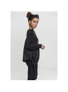 Urban Classics Ladies Asymmetric Sweater, black