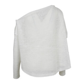 Urban Classics Ladies Asymmetric Sweater, white