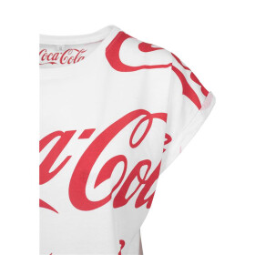 Merchcode Ladies Coca Cola AOP Tee, white