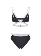 Urban Classics Ladies Contrast Bikini, black/white