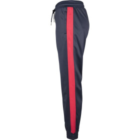 Urban Classics Ladies Cuff Track Pants, navy/fire red