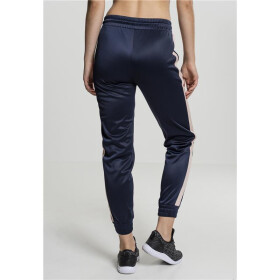 Urban Classics Ladies Cuff Track Pants, navy/light rose