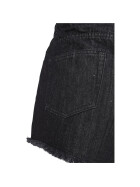 Urban Classics Ladies Denim Hotpants, black washed