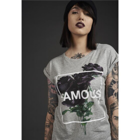 Famous Ladies Life and Death Tee, h.grey