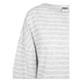 Urban Classics Ladies Oversize Stripe Pullover, grey/white