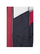 Urban Classics Ladies Short Raglan Track Jacket, navy/fire red/white