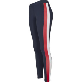 Urban Classics Ladies Side Stripe Leggings, nvy/red/wht