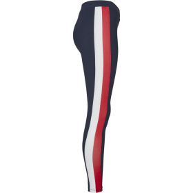Urban Classics Ladies Side Stripe Leggings, nvy/red/wht