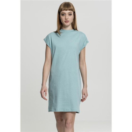 Urban Classics Ladies Turtle Extended Shoulder Dress, bluemint