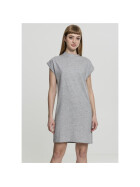 Urban Classics Ladies Turtle Extended Shoulder Dress, grey
