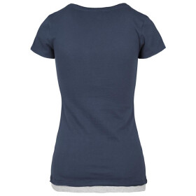 Urban Classics Ladies Two-Colored T-Shirt, nvy/gry