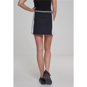 Urban Classics Ladies Zip College Skirt, blk/wht