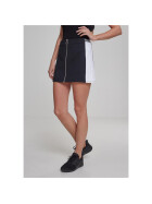 Urban Classics Ladies Zip College Skirt, blk/wht