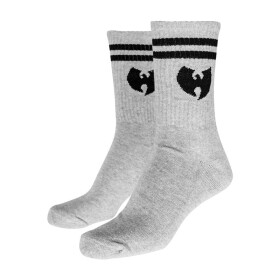 Wu-Wear Logo Socks, h.grey/blk