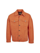 Urban Classics Oversize Garment Dye Jacket, rustorange