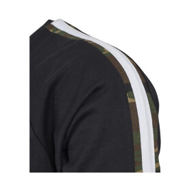Urban Classics Stripe Shoulder Raglan Tee, blk/wht/woodcamo