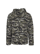 Urban Classics Tiger Camo Cotton Jacket, olive/blk/wht