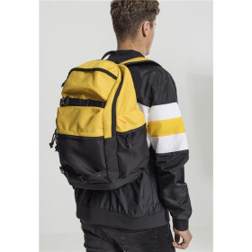 Urban Classics Backpack Colourblocking, chrome yellow/black/black