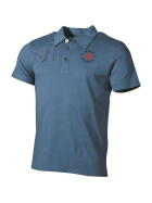 MFH Polo-Shirt, mit Knopfleiste, Pure Trash, blue M