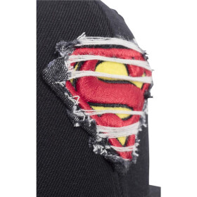 Merchcode Destroyed Superman Snapback, black