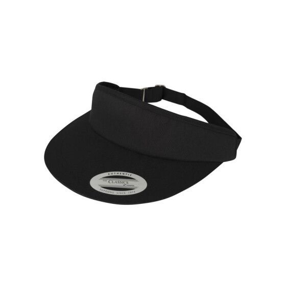 Flexfit Flat Round Visor Cap, black