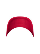 Flexfit Foam Trucker Cap Curved Visor, red/wht/red