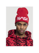 Mister Tee NASA Worm Logo Beanie, red