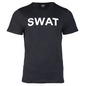 MILTEC T-Shirts, bedruckt, schwarz, SWAT S