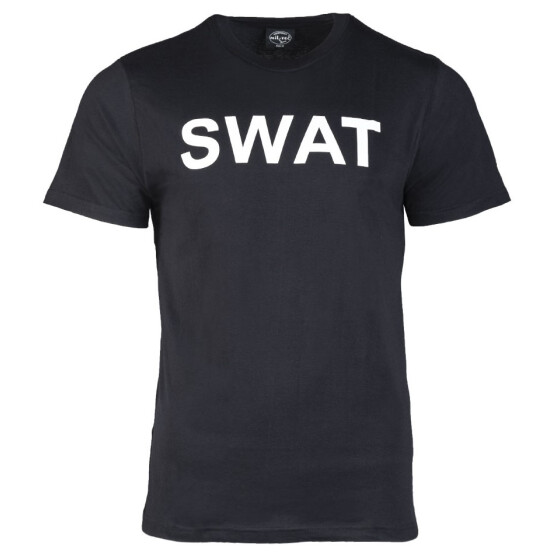 MILTEC T-Shirts, bedruckt, schwarz, SWAT L