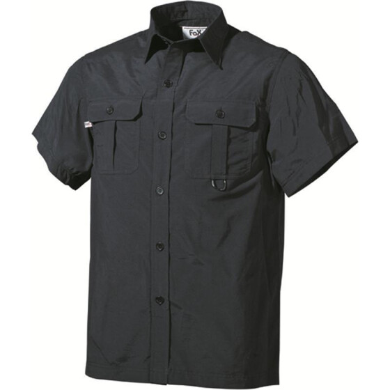 MFH Outdoor Hemd, kurzarm, Microfaser, black XL